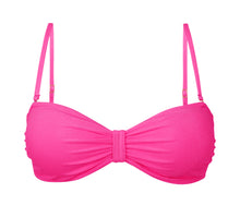 Carica l'immagine nel visualizzatore di Gallery, Product Front: Rio De Sol Reggiseno Top Malibu-Rosa Bandeau-Duo