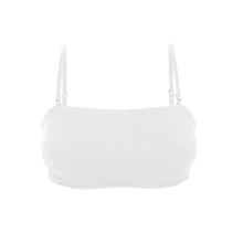 Carica l'immagine nel visualizzatore di Gallery, Product Front: Rio De Sol Reggiseno Top Sand-White Bandeau-Reto