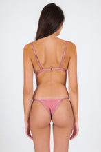 Carica l'immagine nel visualizzatore di Gallery, Model Back: Rio De Sol Reggiseno Top Shimmer-Confetti Tri-Fixo