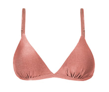 Carica l'immagine nel visualizzatore di Gallery, Product Front: Rio De Sol Reggiseno Top Shimmer-Copper Tri-Fixo