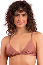 Carica l'immagine nel visualizzatore di Gallery, Gallery: Rio De Sol Reggiseno Top Shimmer-Copper Tri-Fixo
