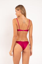Carica l'immagine nel visualizzatore di Gallery, Model Back: Rio De Sol Reggiseno Top Shimmer-Desejo Balconet-Tie