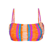 Carica l'immagine nel visualizzatore di Gallery, Product Front: Rio De Sol Reggiseno Top Stripes Bandeau-Reto