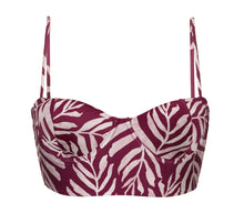 Carica l'immagine nel visualizzatore di Gallery, Product Front: Rio De Sol Reggiseno Top Palms-Vine Balconet-Anna
