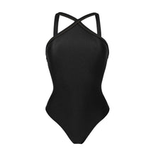 Carica l'immagine nel visualizzatore di Gallery, Product Front: Rio De Sol Intero Shimmer-Black High-Neck
