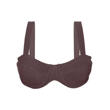 Carica l'immagine nel visualizzatore di Gallery, Product Front: Rio De Sol Reggiseno Top Malibu-Ebano Amelia
