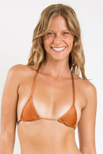 Carica l'immagine nel visualizzatore di Gallery, Gallery: Rio De Sol Reggiseno Top Shimmer-Nocciola Tri-Mini
