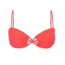 Carica l'immagine nel visualizzatore di Gallery, Product Front: Rio De Sol Reggiseno Top Malibu-Folia Bandeau-Iris
