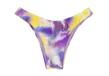Carica l'immagine nel visualizzatore di Gallery, Product Front: Rio De Sol Slip Bottom Tiedye-Purple High-Leg
