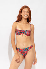 Carica l'immagine nel visualizzatore di Gallery, Image 05: Rio De Sol Reggiseno Top Coral-Feline Balconet-Tie
