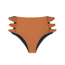 Carica l'immagine nel visualizzatore di Gallery, Product Front: Rio De Sol Slip Bottom Nocciola High-Waist-Spin
