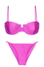 Carica l'immagine nel visualizzatore di Gallery, Product Front: Rio De Sol Completo Set Eden-Pink Balconet Cheeky-Fixa
