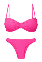 Carica l'immagine nel visualizzatore di Gallery, Product Front: Rio De Sol Completo Set Malibu-Rosa Bandeau-Duo Essential
