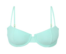 Carica l'immagine nel visualizzatore di Gallery, Product Front: Rio De Sol Reggiseno Top Malibu-Menta Balconet
