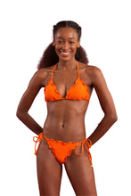Carica l'immagine nel visualizzatore di Gallery, Model Front: Rio De Sol Slip Bottom Dots-Orange Frufru

