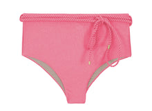 Carica l'immagine nel visualizzatore di Gallery, Product Front: Rio De Sol Slip Bottom Shimmer-Confetti Belted-High-Waist
