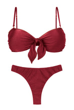 Carica l'immagine nel visualizzatore di Gallery, Product Front: Rio De Sol Completo Set Shimmer-Divino Bandeau-Knot Nice-Fio
