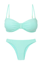 Carica l'immagine nel visualizzatore di Gallery, Product Front: Rio De Sol Completo Set Malibu-Menta Bandeau-Duo Essential
