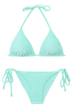 Carica l'immagine nel visualizzatore di Gallery, Product Front: Rio De Sol Completo Set Malibu-Menta Tri-Inv Cheeky-Tie
