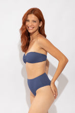 Carica l'immagine nel visualizzatore di Gallery, Image 03: Rio De Sol Slip Bottom Carmel-Blue Hotpants
