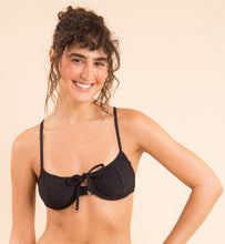 Carica l'immagine nel visualizzatore di Gallery, Image 08: Rio De Sol Reggiseno Top Dots-Black Balconet-Tie

