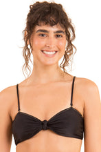 Carica l'immagine nel visualizzatore di Gallery, Gallery: Rio De Sol Reggiseno Top Shimmer-Black Bandeau-Joy
