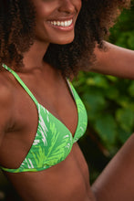 Carica l'immagine nel visualizzatore di Gallery, Image 09: Rio De Sol Reggiseno Top Green-Palms Tri-Fixo

