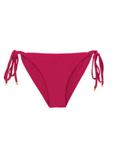 Carica l'immagine nel visualizzatore di Gallery, Product Front: Rio De Sol Slip Bottom Shimmer-Desejo Cheeky-Tie-Gold
