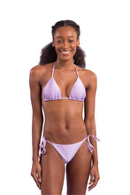 Carica l'immagine nel visualizzatore di Gallery, Model Front: Rio De Sol Slip Bottom Shimmer-Harmonia Cheeky-Tie
