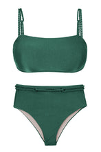 Carica l'immagine nel visualizzatore di Gallery, Product Front: Rio De Sol Completo Set Palace Bandeau-Reto Hotpants
