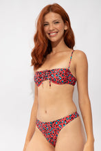 Carica l'immagine nel visualizzatore di Gallery, Image 07: Rio De Sol Reggiseno Top Coral-Feline Balconet-Tie
