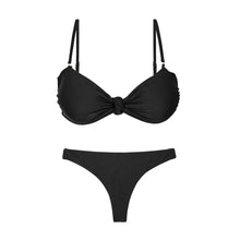 Carica l'immagine nel visualizzatore di Gallery, Product Front: Rio De Sol Completo Set Touch-Black Bandeau-Joy Mia
