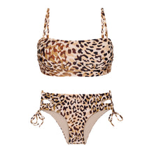 Carica l'immagine nel visualizzatore di Gallery, Product Front: Rio De Sol Completo Set Leopard Bandeau-Reto Madrid
