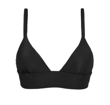 Carica l'immagine nel visualizzatore di Gallery, Product Front: Rio De Sol Reggiseno Top Cloque Preto Tri Cos
