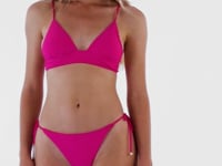 Carica e avvia il video nel visualizzatore di galleria, Video: Rio De Sol Reggiseno Top Amaranto Tri-Cos
