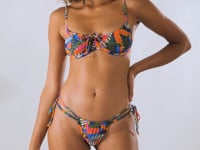 Carica e avvia il video nel visualizzatore di galleria, Video: Rio De Sol Reggiseno Top Jungle Balconet-Tie
