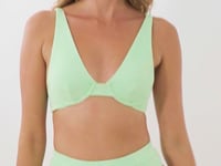 Carica e avvia il video nel visualizzatore di galleria, Video: Rio De Sol Reggiseno Top Sand-Menta Chantal
