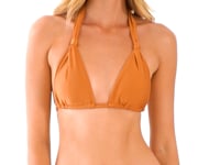 Carica e avvia il video nel visualizzatore di galleria, Video: Rio De Sol Reggiseno Top Shimmer-Nocciola Mel
