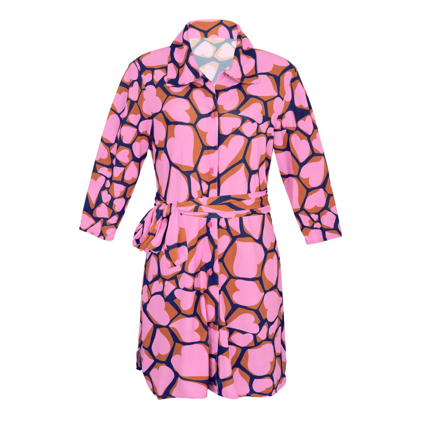 Product Front: Rio De Sol Vestito Da Spiaggia Amore-Pink Chemise