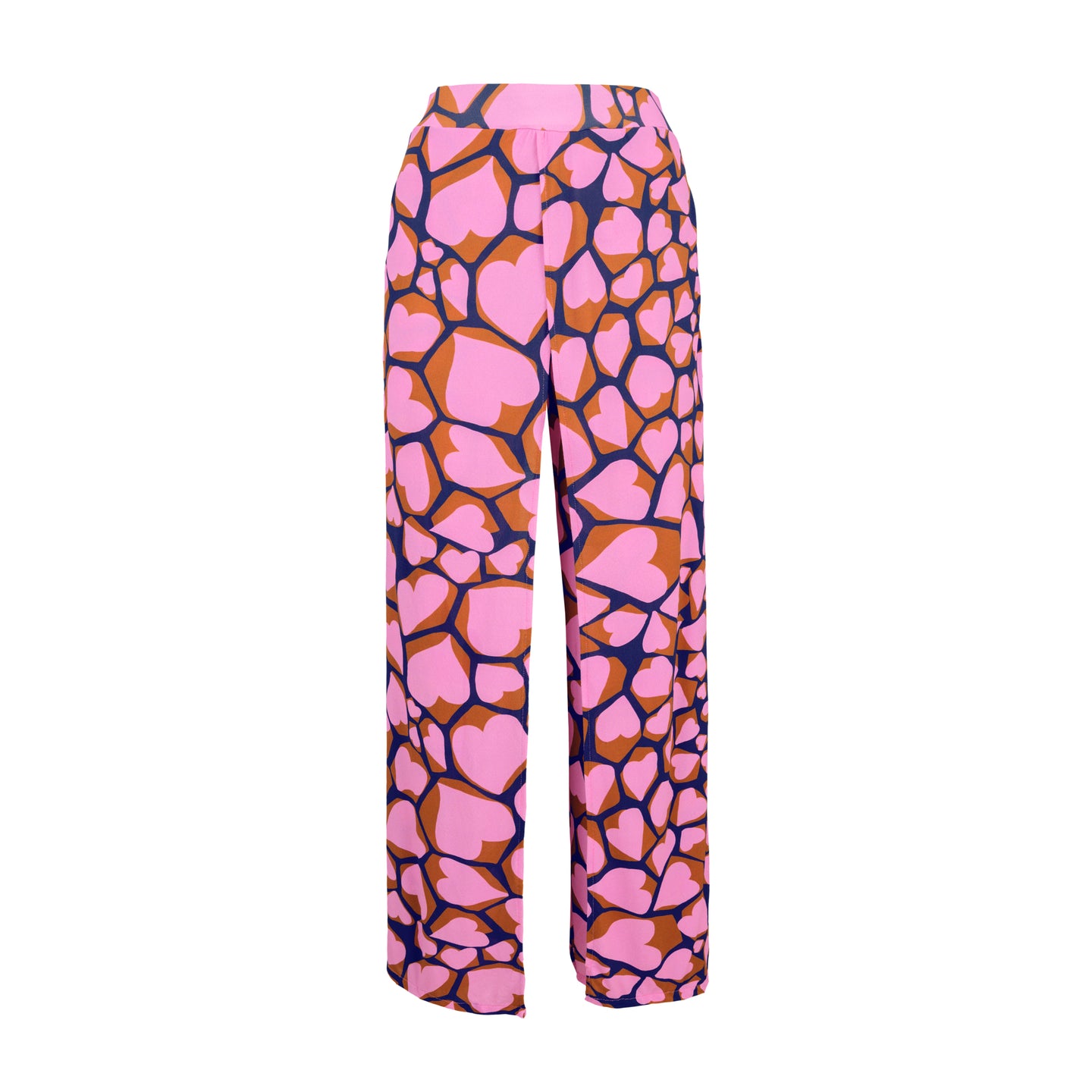 Product Front: Rio De Sol Pantaloni Da Spiaggia Amore-Pink Wide Pants