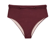 Carica l&#39;immagine nel visualizzatore di Gallery, Product Front: Rio De Sol Slip Bottom Barolo Hotpants
