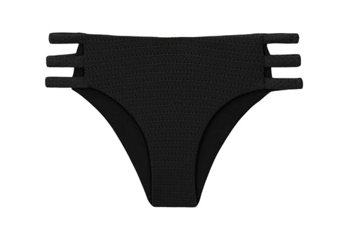 Product Front: Rio De Sol Slip Bottom Bora-Black Madrid-Trio