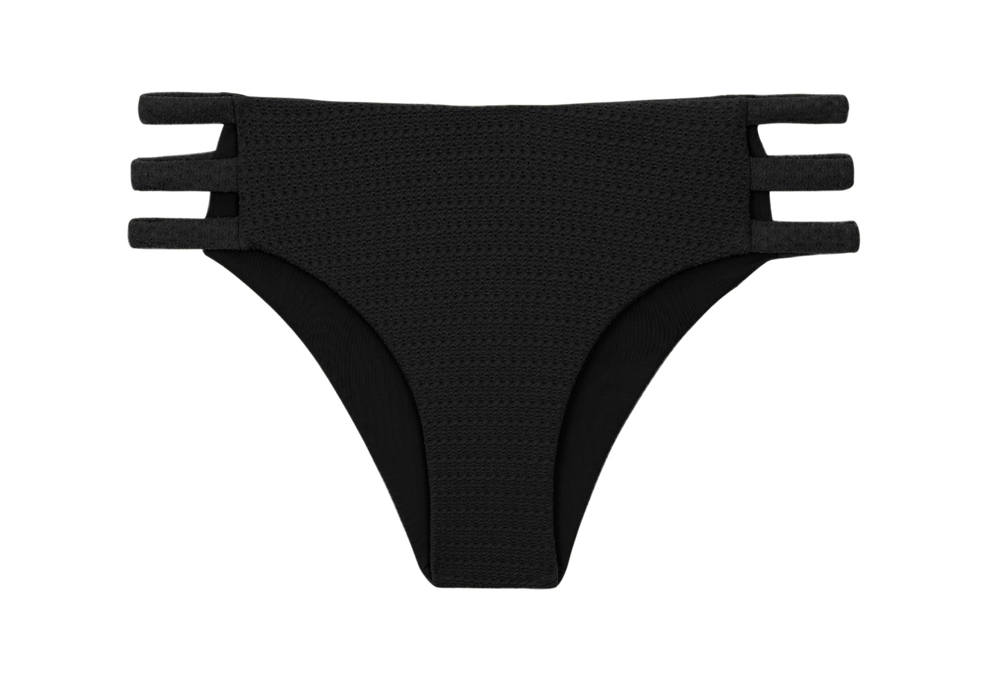 Product Front: Rio De Sol Slip Bottom Bora-Black Madrid-Trio