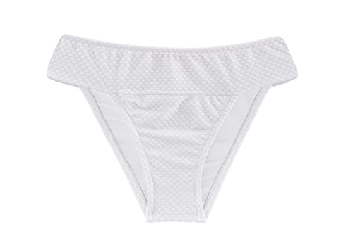 Product Front: Rio De Sol Slip Bottom Cloque Branco Cos Comfort