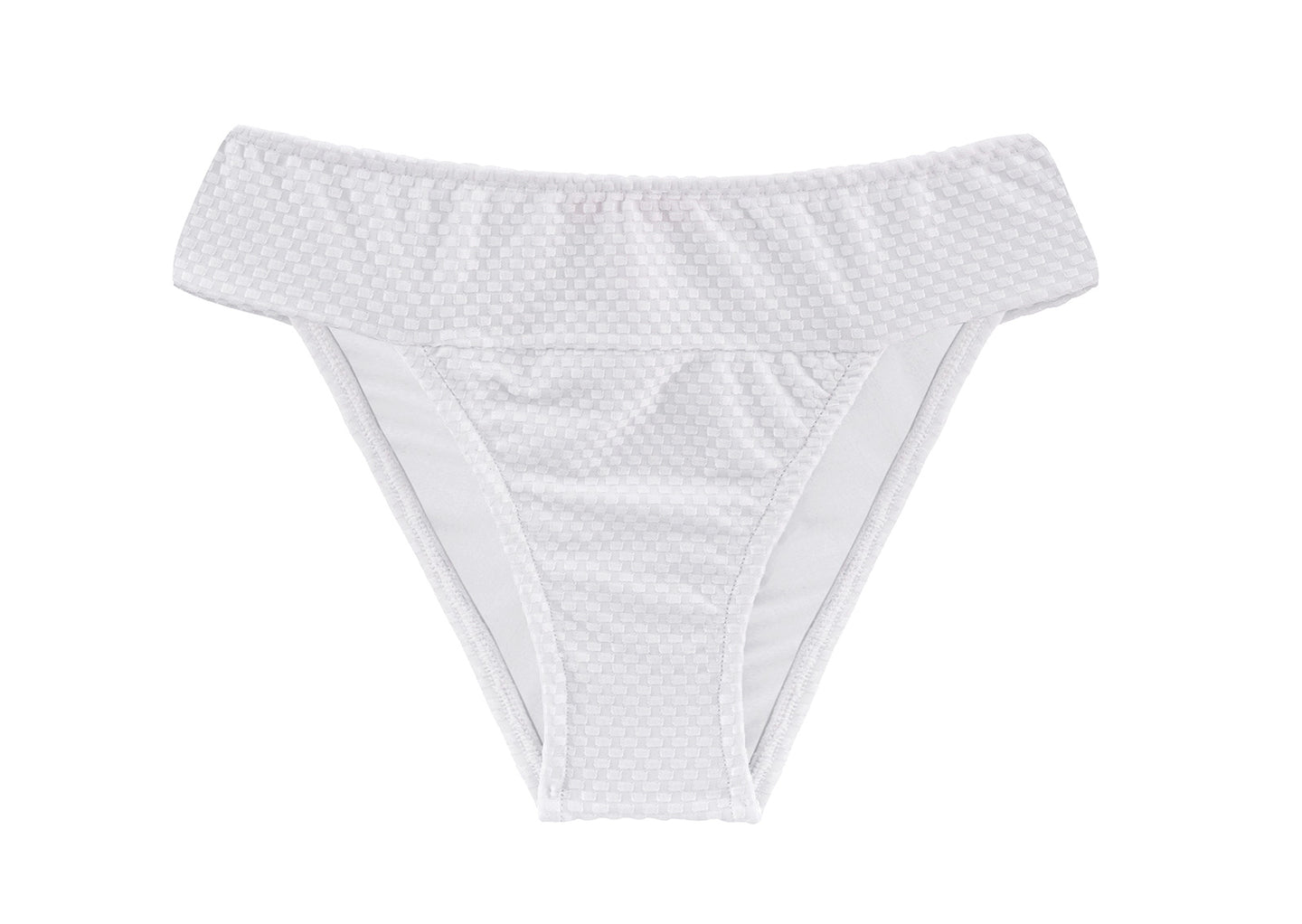 Product Front: Rio De Sol Slip Bottom Cloque Branco Cos Comfort