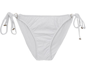 Model Front: Rio De Sol Slip Bottom Cloque Branco New Comfort