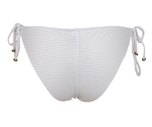 Product Back: Rio De Sol Slip Bottom Cloque Branco New Comfort