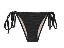 Carica l&#39;immagine nel visualizzatore di Gallery, Product Front: Rio De Sol Slip Bottom Cloque Preto Balconet
