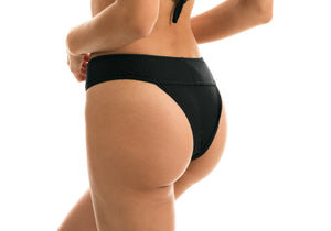 Image 07: Rio De Sol Slip Bottom Cloque Preto Tri Cos
