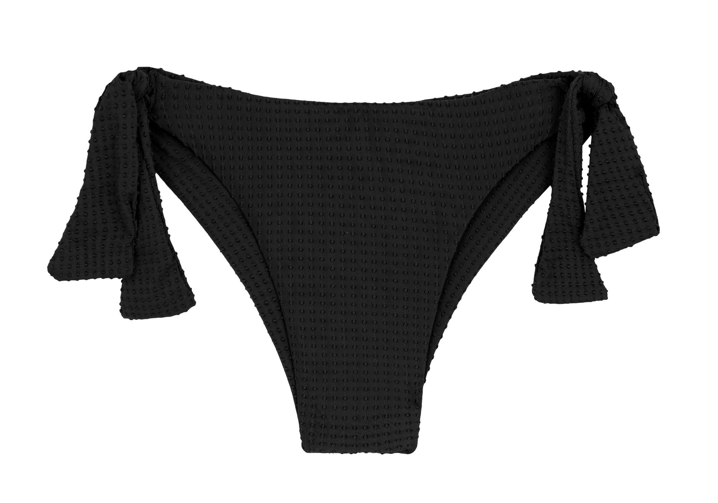Product Front: Rio De Sol Slip Bottom Dots-Black Ita